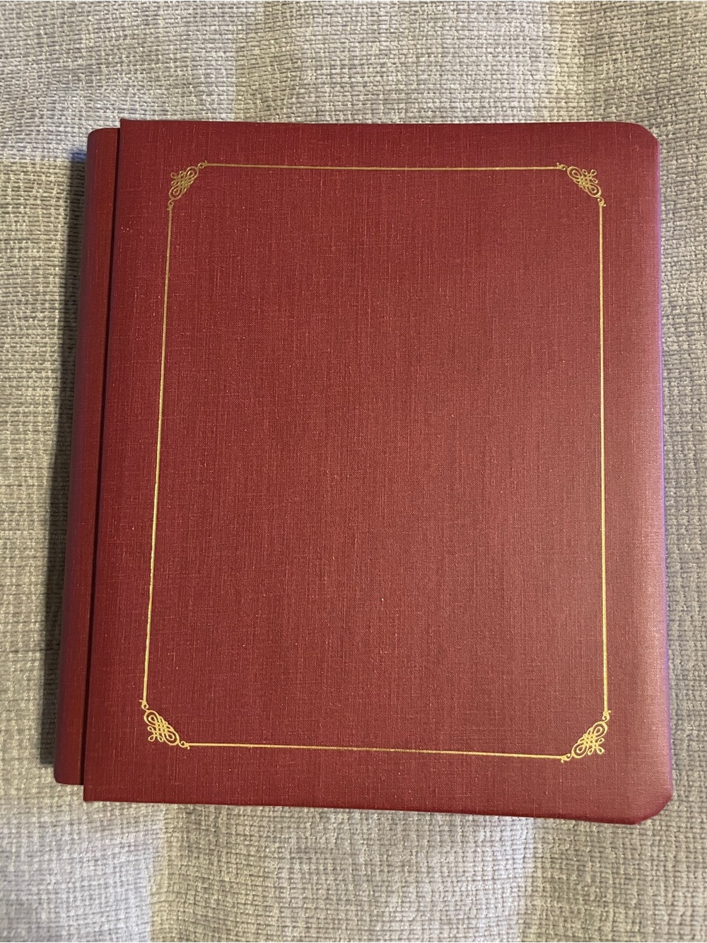 Vintage Creative Memories OLD STYLE 8 x 10 Album Gold Trim with 15 Pages